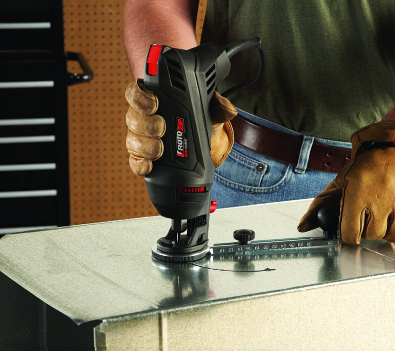 Rotozip SS355-10 5.5 Amp High Performance Spiral Saw Tool Kit with (3) Collects and (2) Bits, Compact & Lightweight - Ideal for Plunge Cuts, Freehand Cuts, and Cut-Outs - Image 3